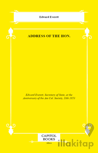 Address of the Hon.