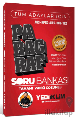 AGS KPSS ALES DGS YKS Tüm Adaylar İçin Paragraf Tamamı Video Çözümlü S