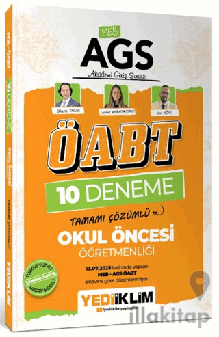 AGS ÖABT Okul Öncesi Öğretmenliği Tamamı Çözümlü 10 Deneme Sınavı