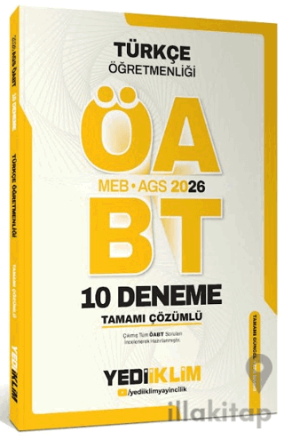 AGS ÖABT Türkçe Öğretmenliği Tamamı Çözümlü 10 Deneme Sınavı