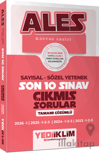 ALES Master Serisi Sayısal Sözel Yetenek Tamamı Çözümlü Son 10 Sınav Ç
