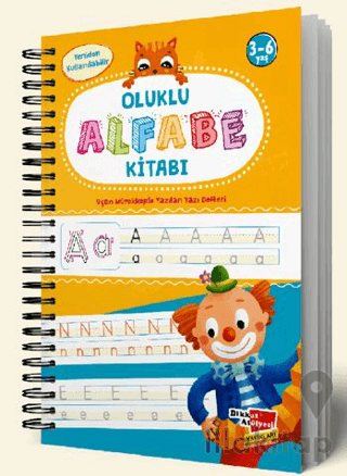 Alfabe Yazı Kitabı Sihirli Uçan Kalemli Oluklu (Kabartmalı) Yazmayı Ko