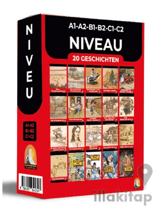 Almanca Hikaye 20’Lİ Hikaye Seti Kutu Tanıtım (A1-A2-B1-B2-C1-C2) Seviyelerinde Kare Kod Okumalı