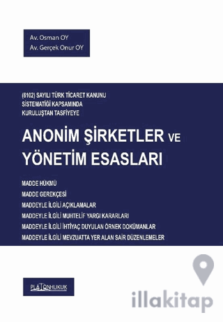 Anonim Şirketler ve Yönetim Esasları