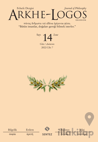 Arkhe - Logos Dergisi Sayı: 14 Güz 2022