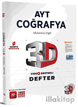 AYT 3D Coğrafya Video Destekli Defter