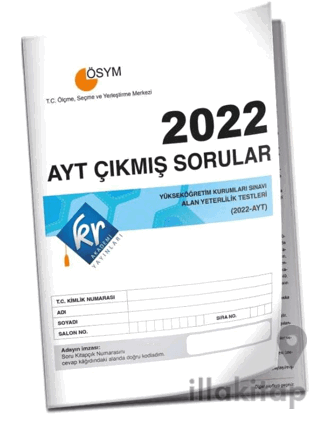 AYT Çıkmış Sorular Tıpkı Basım Kitapçığı