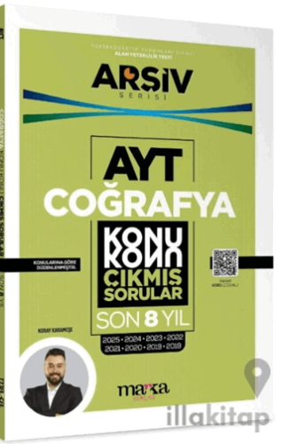 AYT Coğrafya Çıkmış Sorular Konu Konu Son 8 Yıl Tıpkı Basım Arşiv Seri