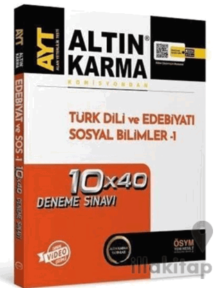 AYT Edebiyat Sosyal Bilimler 1 Deneme 10x40