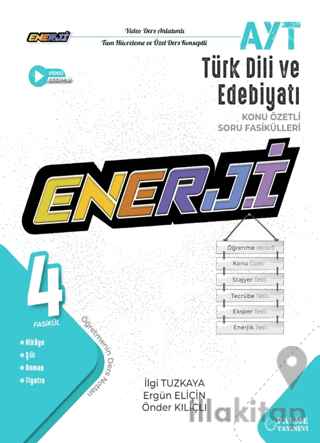 AYT Enerji Türk Dili ve Edebiyatı Konu Özetli Soru Fasikülleri