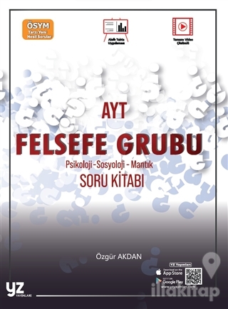 AYT Felsefe Grubu Psikoloji-Sosyoloji-Mantık Soru Kitabı