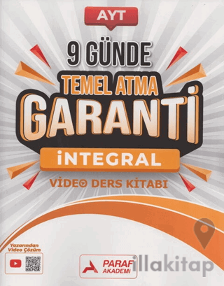 AYT İntegral 9 Günde Temel Atma Garanti Video Ders Kitabı