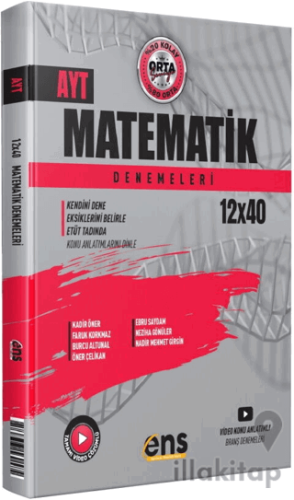 AYT Matematik 12 x 40 Denemeleri