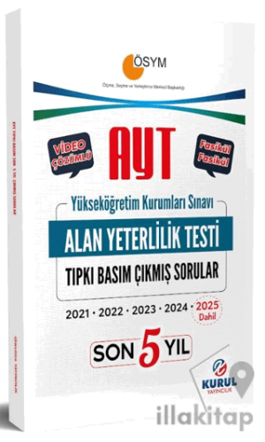 AYT Son 5 Yıl Tıpkı Basım Çıkmış Soru Kitapçıkları