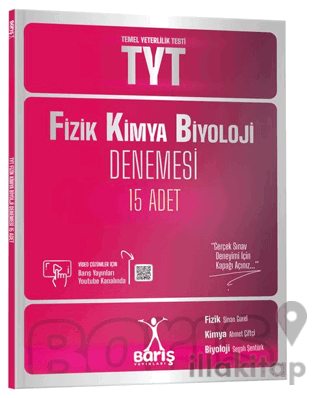 Barış Yayınları TYT Fizik Kimya Biyoloji FKB Denemesi 15 Adet