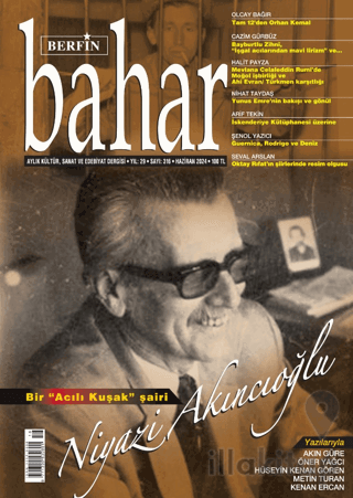 Berfin Bahar Aylık Kültür Sanat ve Edebiyat Dergisi Sayı: 316 Haziran 2024