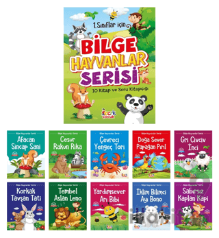 Bilge Hayvanlar Serisi (10 Kitap+Soru Kitapçığı)