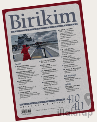 Birikim Aylık Sosyalist Kültür Dergisi Sayı: 410 / 411 Haziran - Temmu