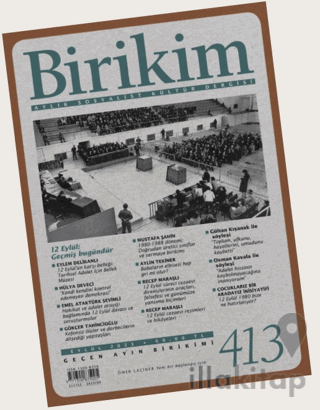 Birikim Aylık Sosyalist Kültür Dergisi Sayı: 413 Eylül 2023