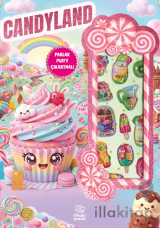 Candyland - Puffy Parlak Çıkartmalı Boyama Kitabı