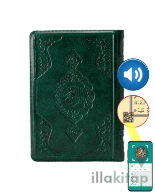Çanta Boy Kur'an-ı Kerim (Yeşil, Kılıflı, Mühürlü)