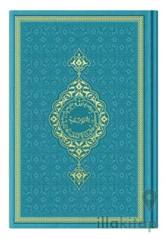 Çanta Boy Termo Deri Kuran-ı Kerim (Turkuaz, Mühürlü)