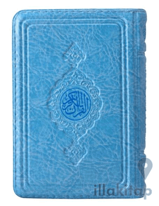 Cep Boy Kur'an-ı Kerim (Mavi Renk, Kılıflı, Mühürlü)