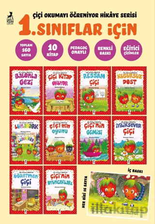 Çiçi Okumayı Öğreniyor Hikaye Serisi (1. Sınıflar için 10 Kitap)