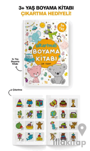 Çıkartmalı Boyama Kitabı / 3 Yaş +