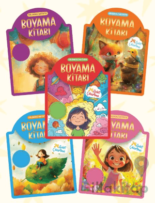 Çıkartmalı Boyama Kitabı 5'li Set