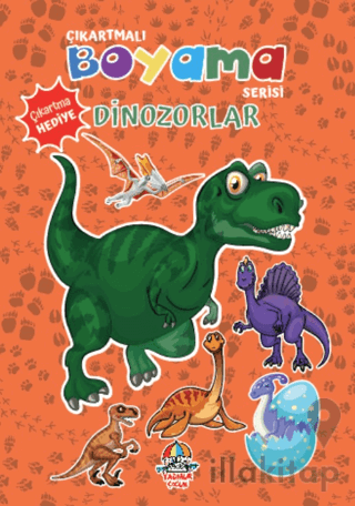 Çıkartmalı Boyama Serisi - Dinozorlar