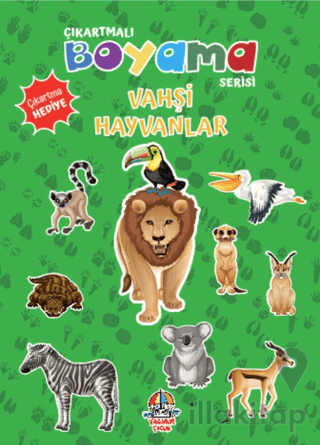 Çıkartmalı Boyama Serisi - Vahşi Hayvanlar
