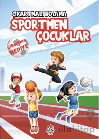 Çıkartmalı Boyama - Sportmen Çocuklar