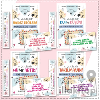 Çocuklar İçin Psikoloik Destek Serisi 4 Kitap (Set 1)