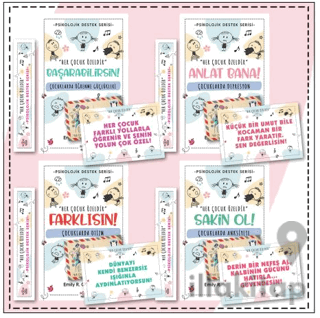 Çocuklar İçin Psikoloik Destek Serisi 4 Kitap (Set 2)