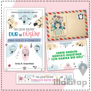 Çocuklar İçin Psikolojik Destek Serisi - Çocuklarda Dikkat Eksikliği ve Hiperaktivite - Kartpostal ve Ayraç
