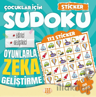 Çocuklar için Sudoku - Sticker Hediyeli Zor Seviye 1