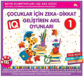 Çocuklar İçin Zeka - Dikkat Geliştiren Akıl Oyunları 1 (3-4-5-6-7 Yaş ve Üzeri)