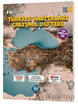 Coğrafyanın Kodları Türkiye Haritaları Çalışma Defteri (Tüm Sınavlar İçin)