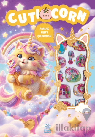 Cuticorn - Puffy Parlak Çıkartmalı Boyama Kitabı