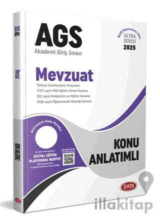 Data Yayınları 2025 MEB AGS Ultra Serisi Mevzuat Konu Anlatımlı