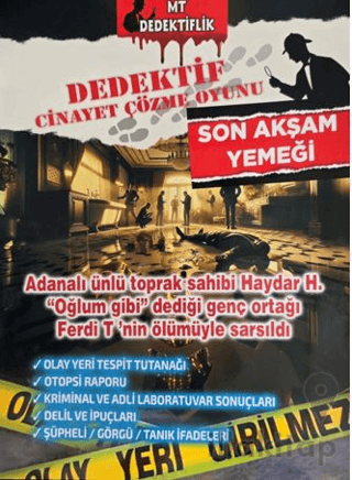 Dedektiflik Cinayet Çözme Oyunu - Son Akşam Yemeği