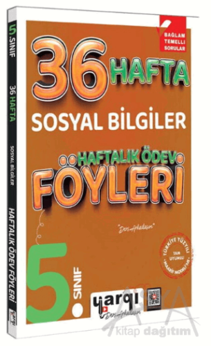 Ders Arkadaşım 5. Sınıf Sosyal Bilgiler 36 Haftalık Ödev Föyleri
