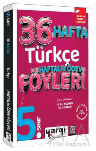 Ders Arkadaşım 5. Sınıf Türkçe 36 Haftalık Ödev Föyleri
