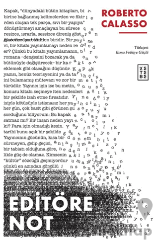 Editöre Not
