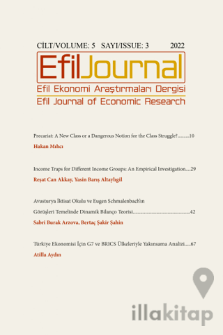 Efil Ekonomi Araştırmaları Dergisi Cilt: 5 Sayı: 3