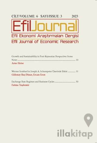 Efil Ekonomi Araştırmaları Dergisi; Cilt: 6 Sayı: 3