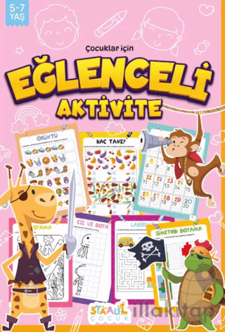 Eğlenceli Aktivite Kitabım - Çocuklar için Eğitici ve Etkinlikli Aktivite