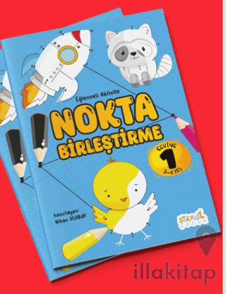 Eğlenceli Aktivite Nokta Birleştirme ‐ Boyama ve Aktivite Kitabı ‐ Seviye 1