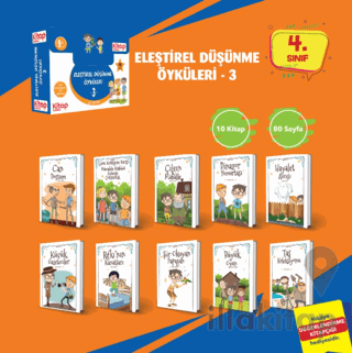 Eleştirel ve Yaratıcı Düşünme Öyküleri - 3 (10 Kitap - Etkinlik Testi - Değerlendirme Testi)